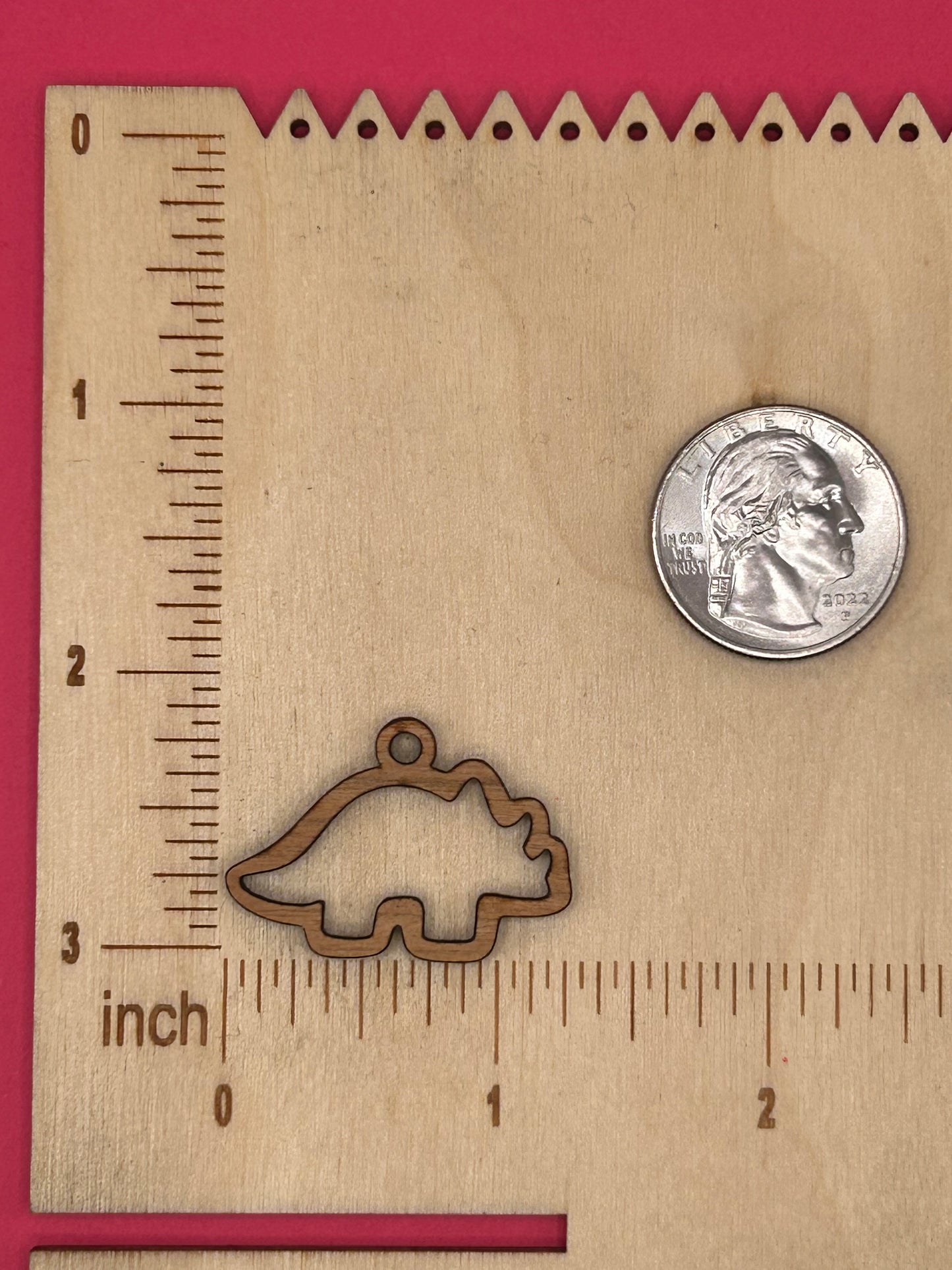 Blank Triceratops wooden bezels