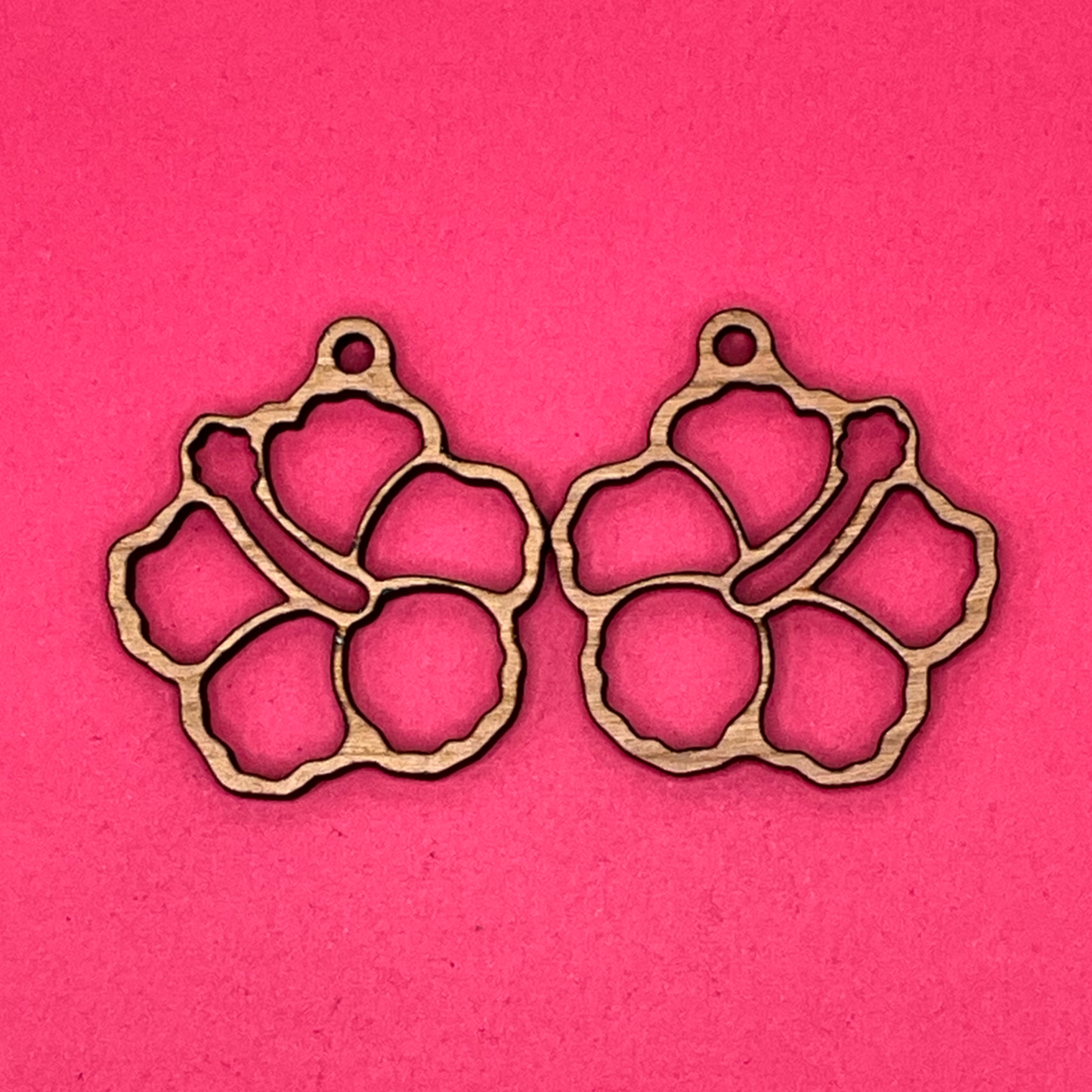 Blank Hibiscus wooden bezels
