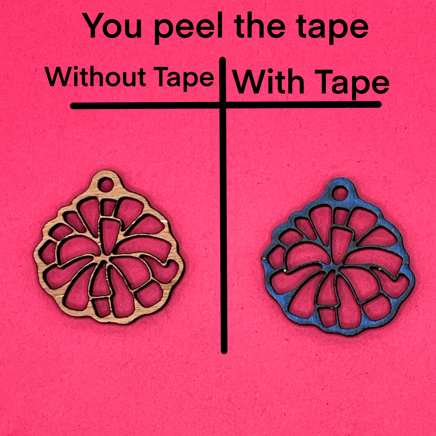 Blank Pom Pom wooden bezels