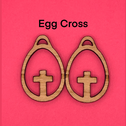 Blank cross wooden bezels