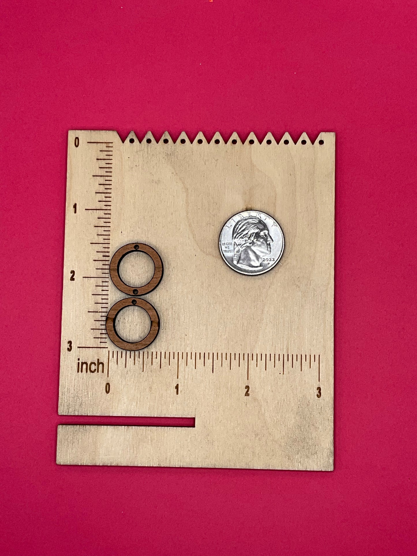 Blank Double Hoop wooden bezel