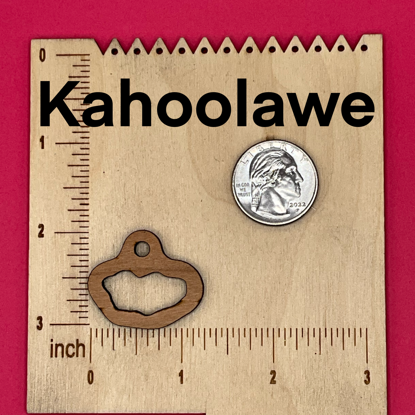 Blank Hawaiian islands wooden bezel