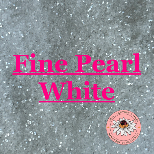 Fine Pearl White Glitter