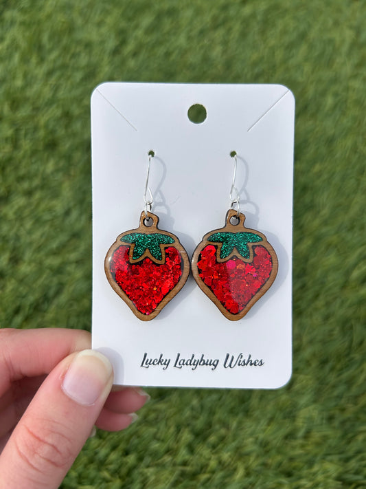 Strawberry earrings