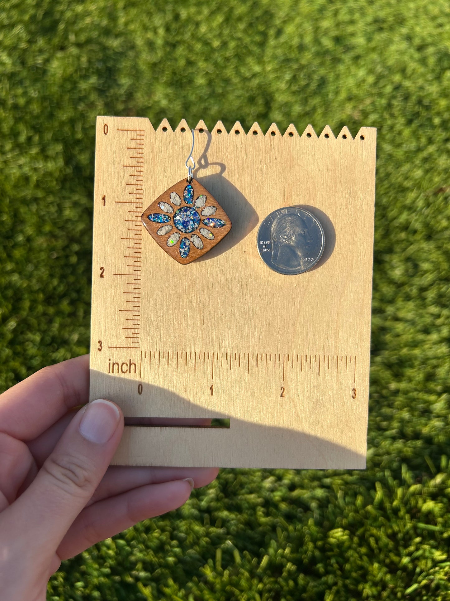 Oriana wooden earrings