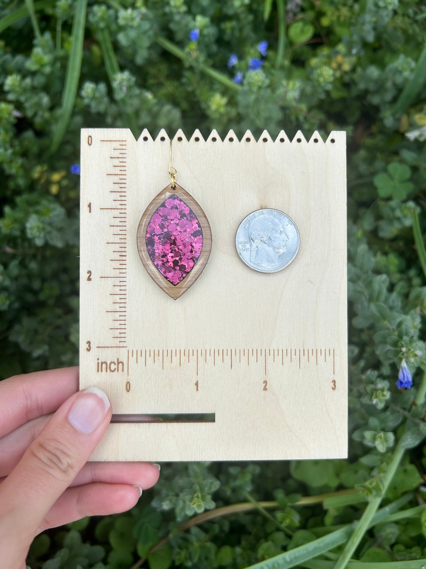 Jane wooden earrings
