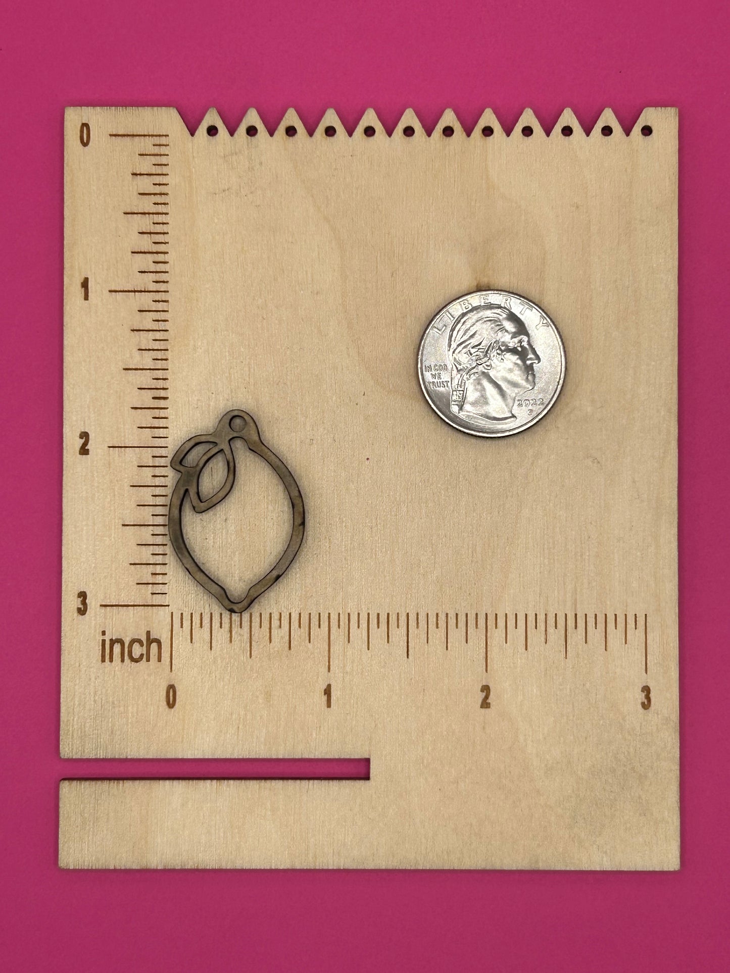 Blank lemon wooden bezel
