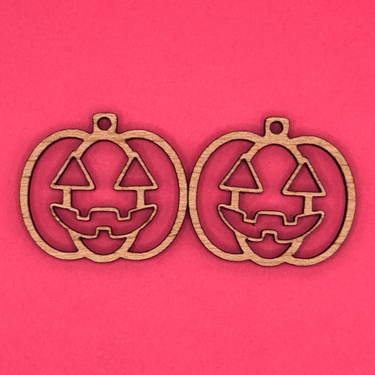 Blank Jack-O-Lantern Pumpkin wooden bezels
