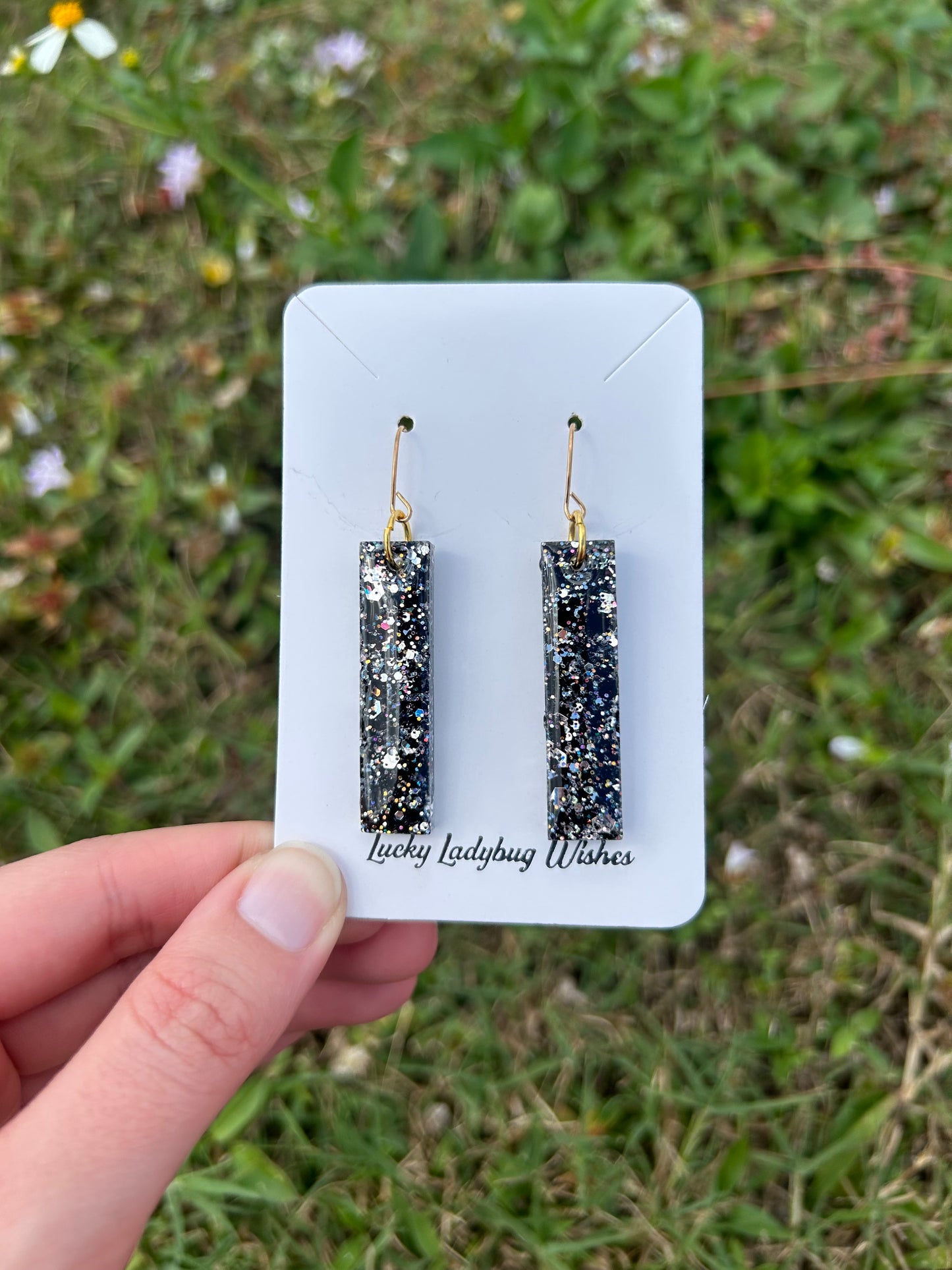 Small eclipse earrings