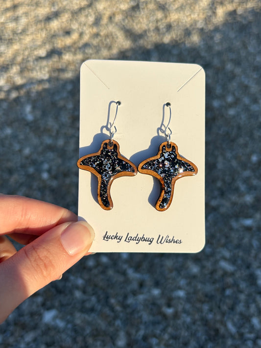 Manta Ray earrings