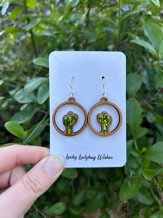 Cactus Hoop earrings