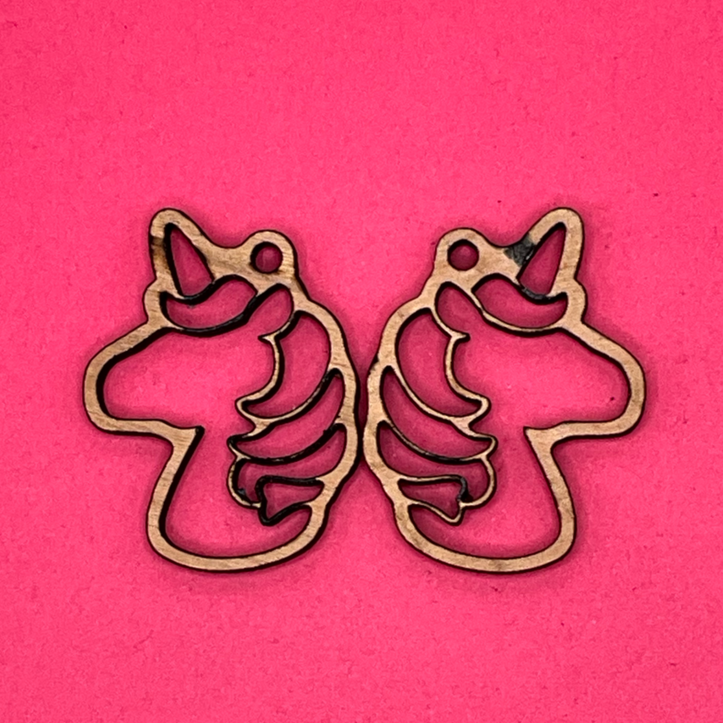 Blank Unicorn wooden bezels