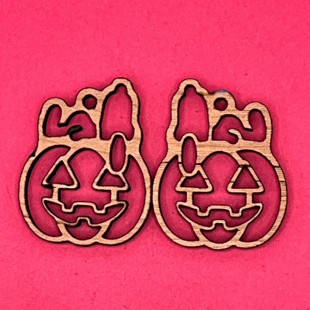 Blank Dog on Pumpkin wooden bezels