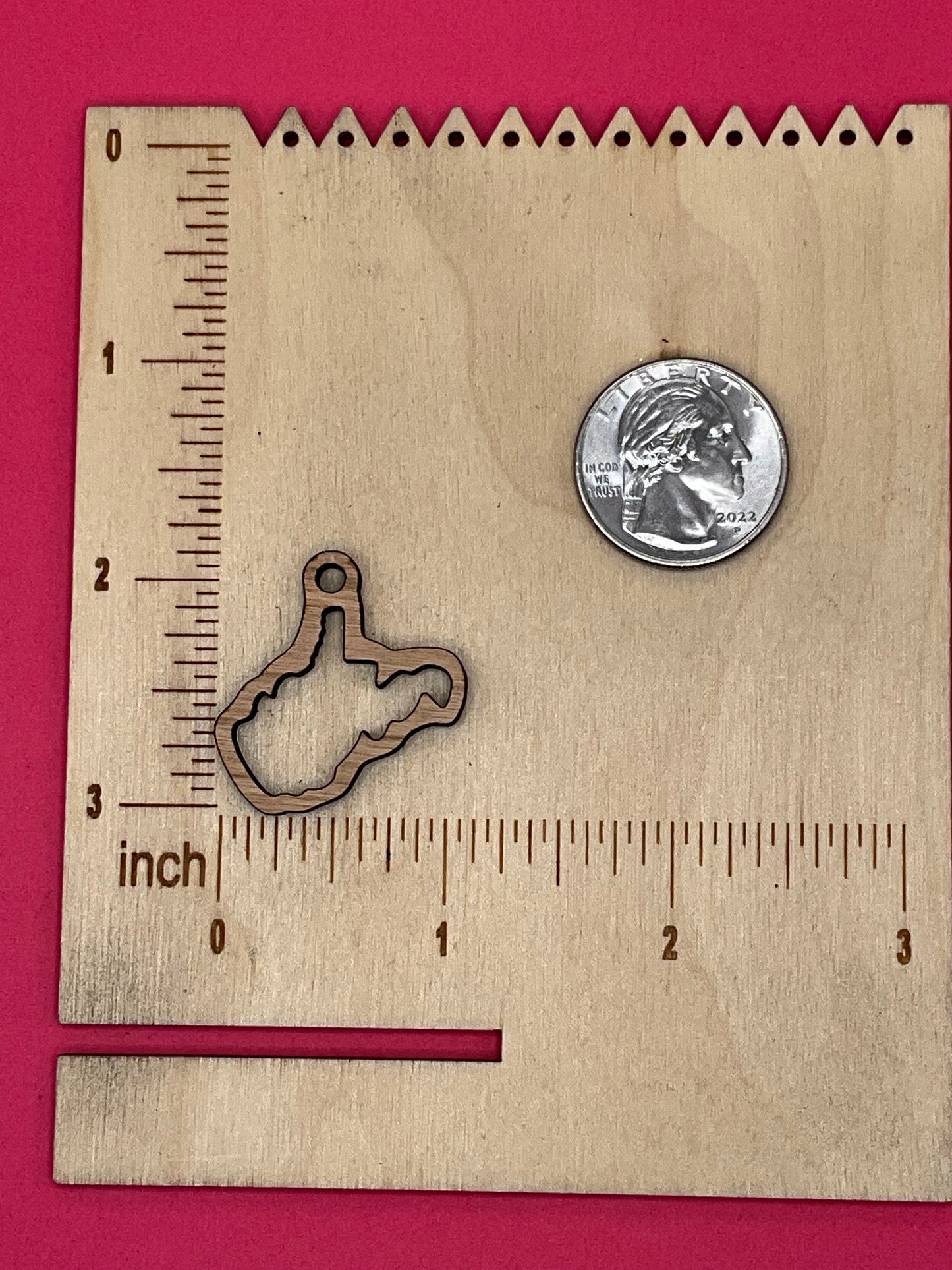 Blank West Virginia wooden bezel
