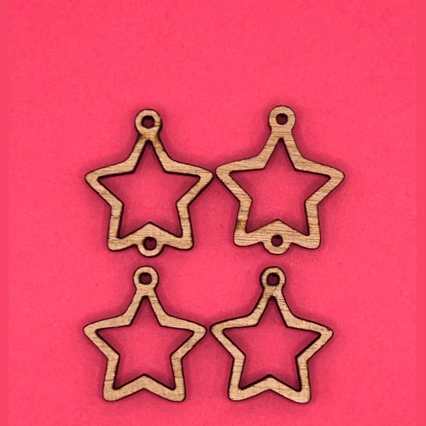 Blank 2 tier Stars wooden bezels