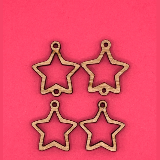 Blank 2 tier Stars wooden bezels