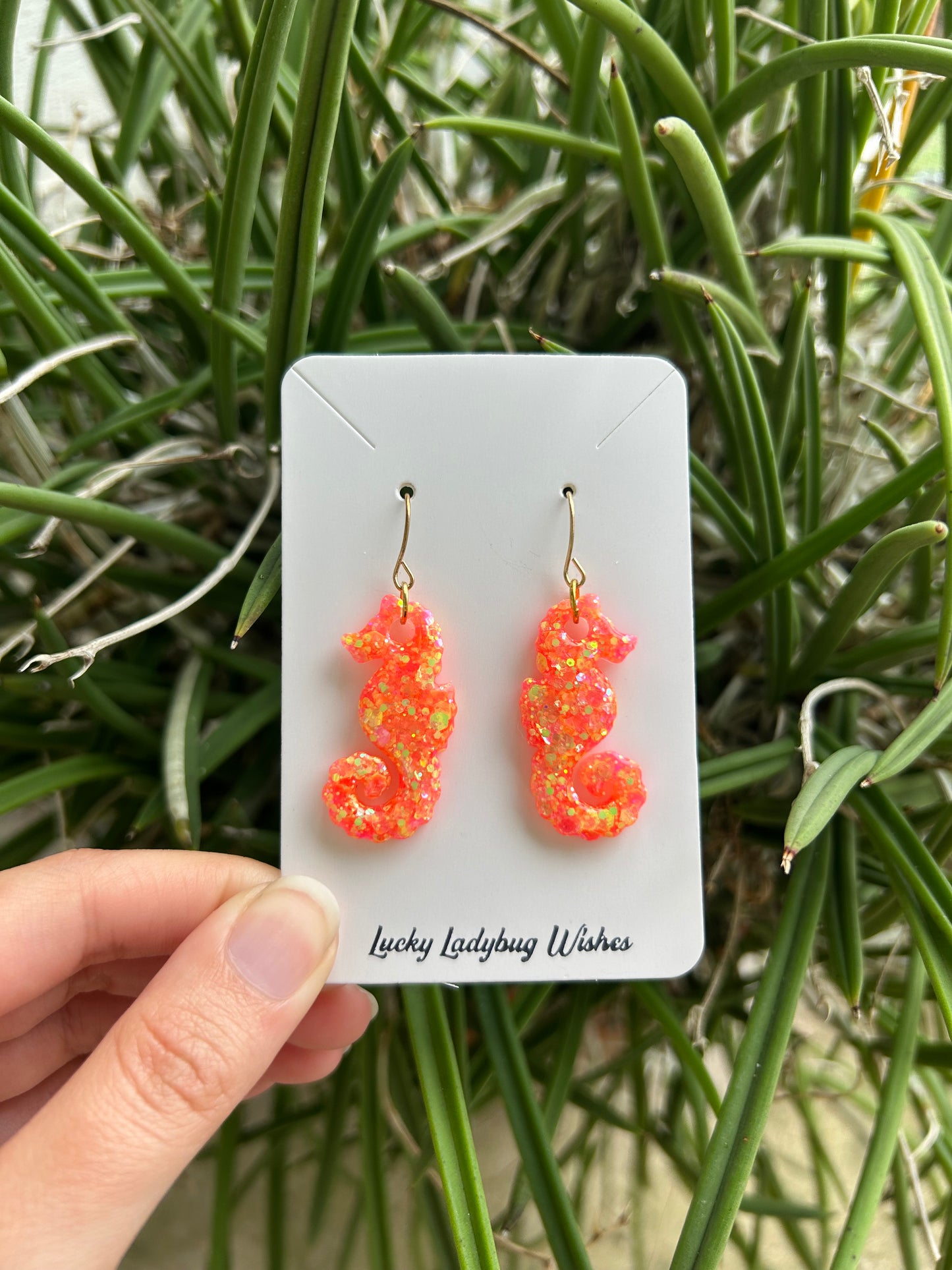 Seahorse earrings