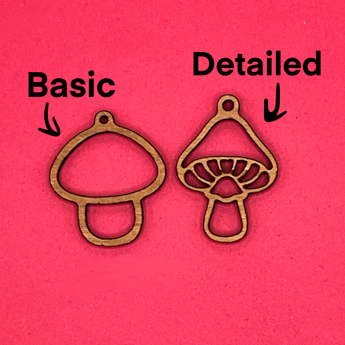 Blank Mushroom wooden bezel