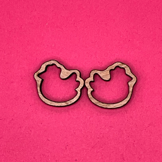 Blank Chicken Studs wooden bezels
