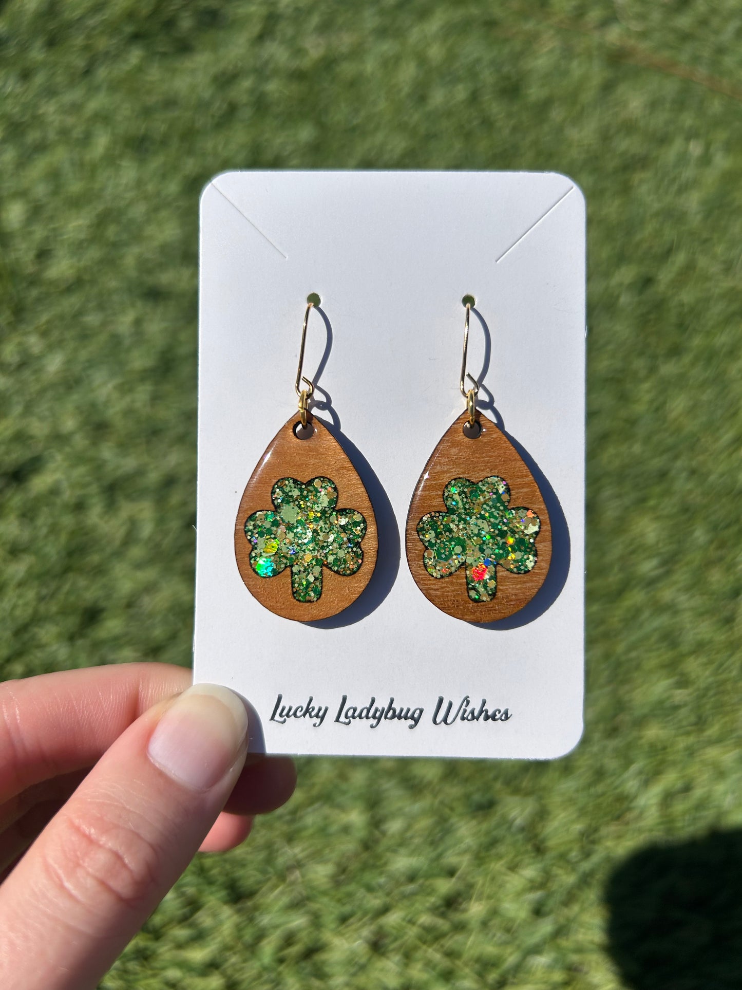 Teardrop Clover earrings