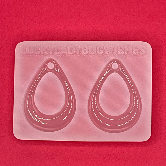 Small Teardrop Cutout Silicone Mold