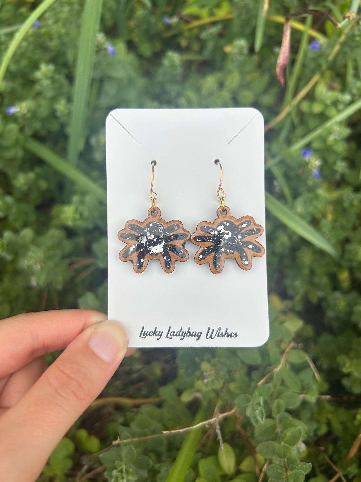 Spider earrings