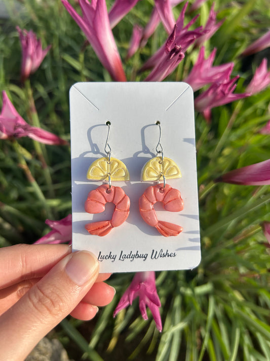 Shrimp earrings