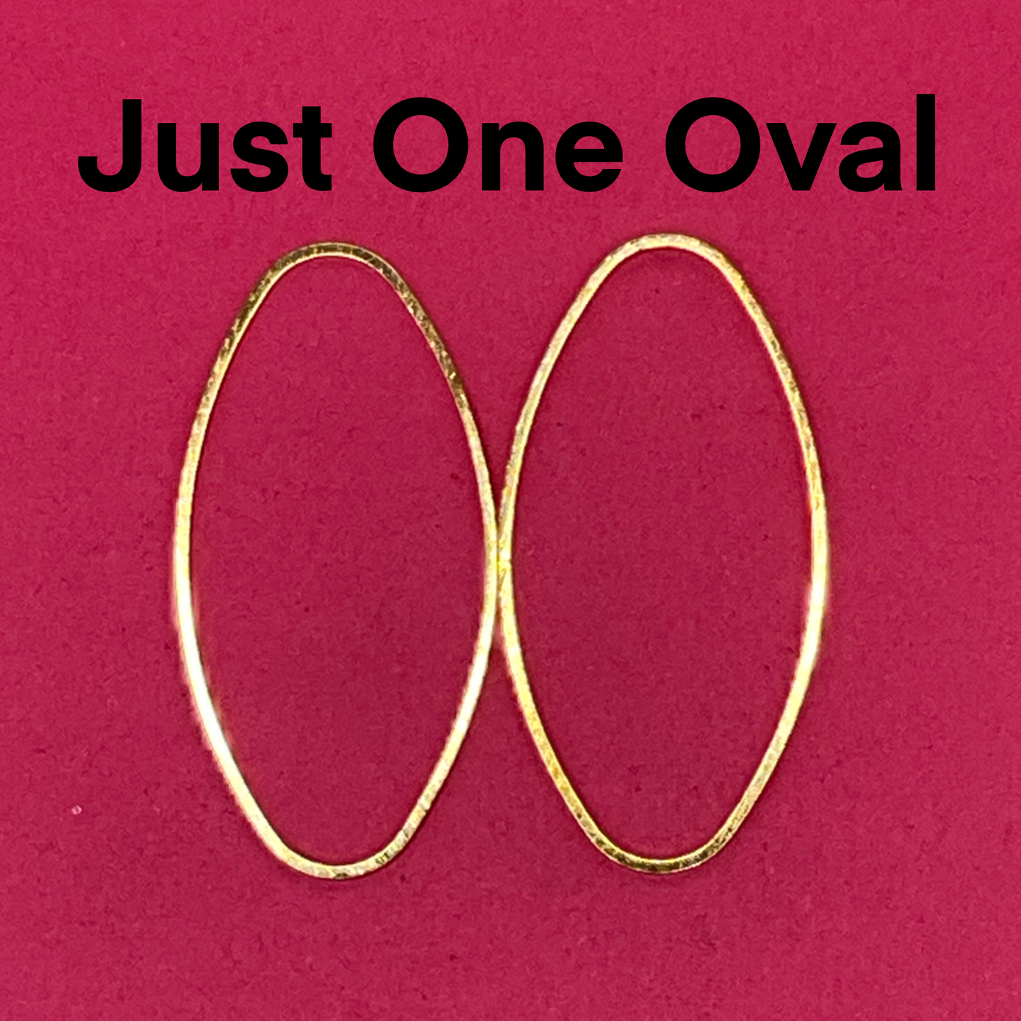 Oval metal bezels