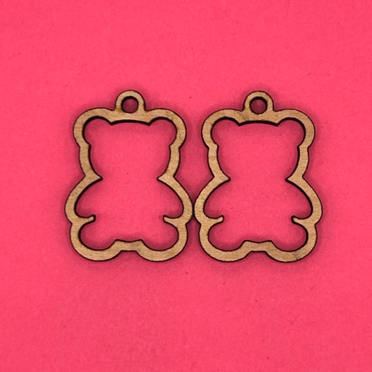 Blank Teddy Bear wooden bezel
