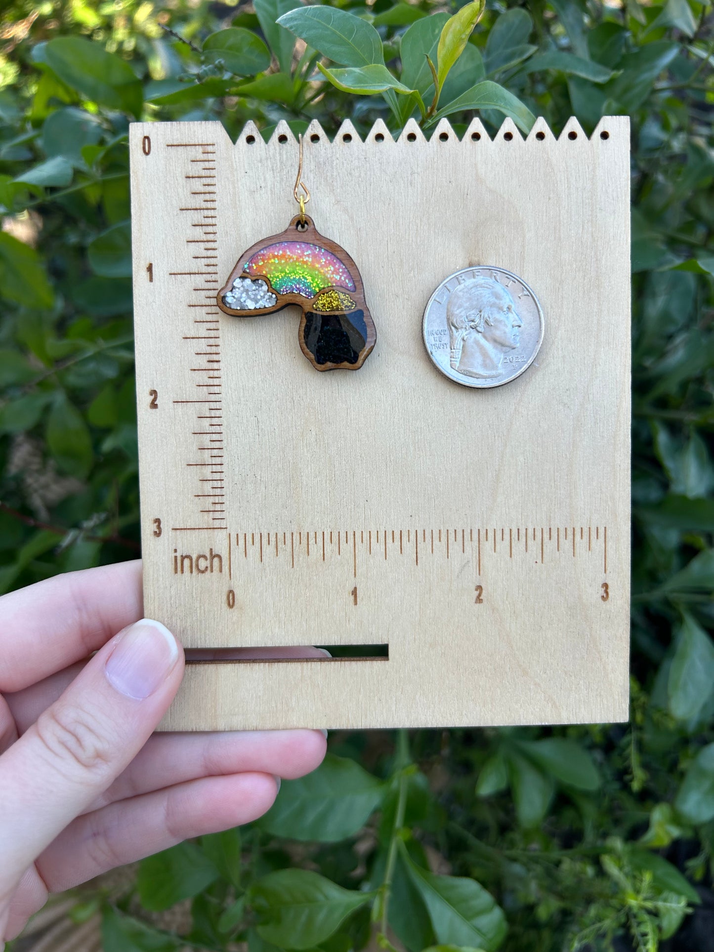 Rainbow Cauldron earrings