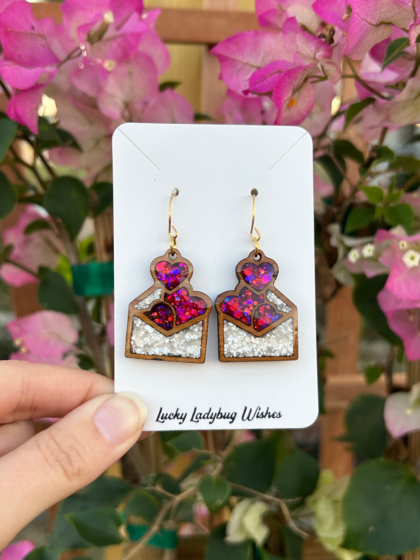 Love letter earrings