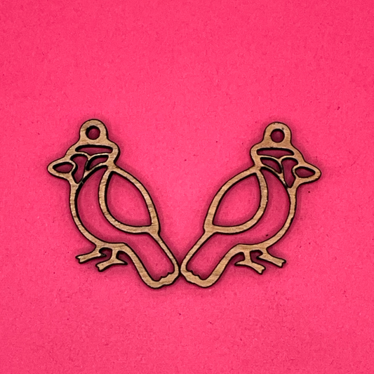 Blank Blue Jay Bird wooden bezels