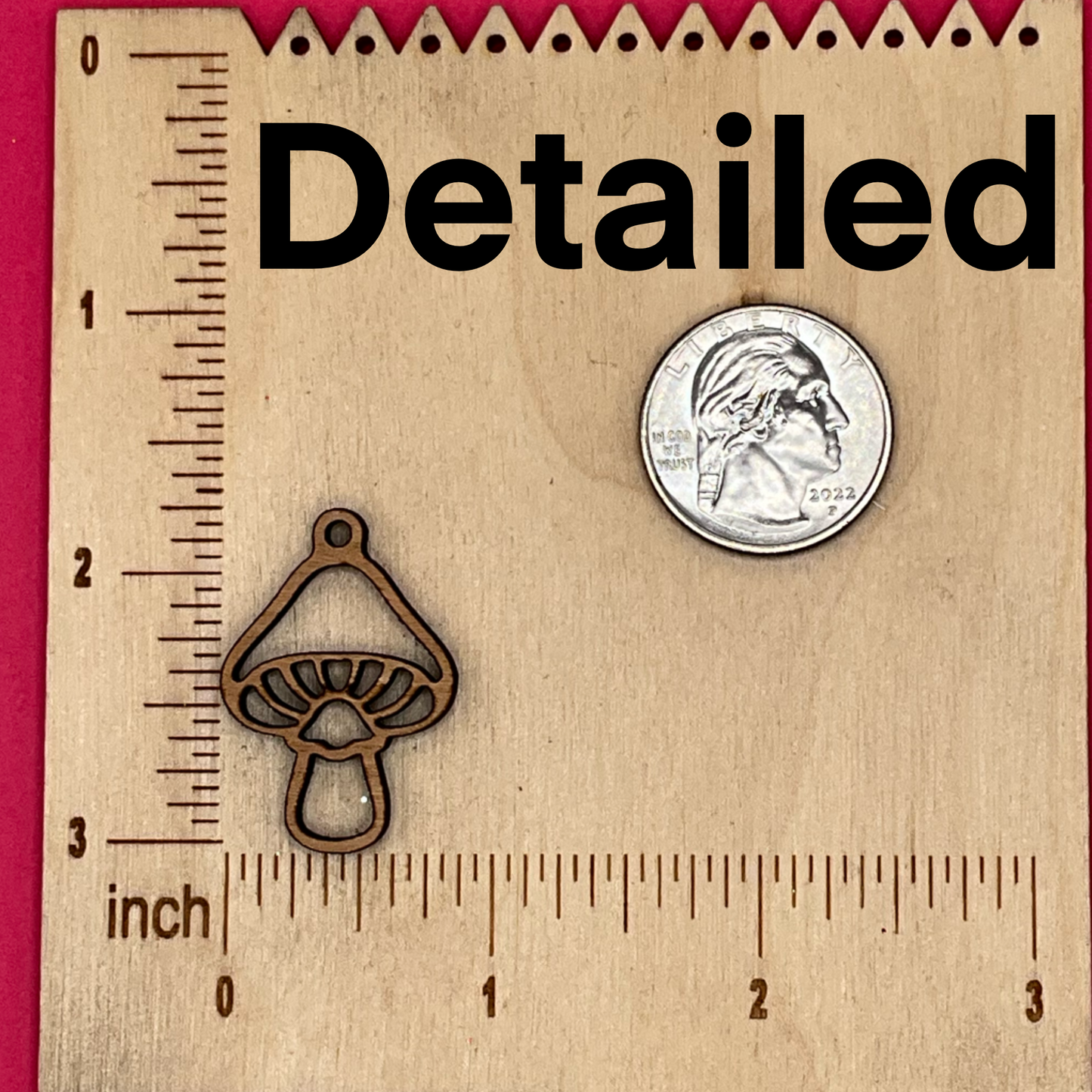 Blank Mushroom wooden bezel