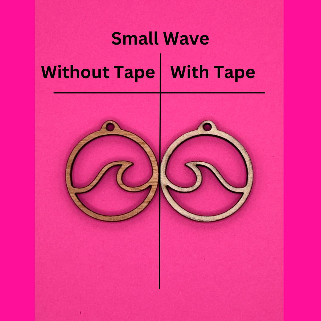 Blank Wave Hoops wooden bezel