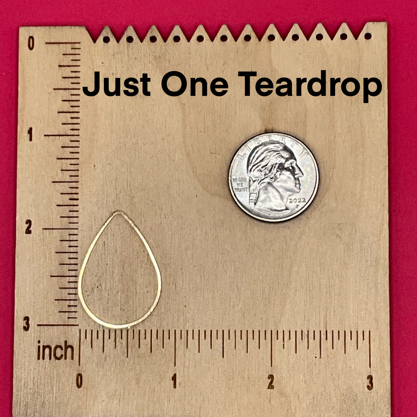 Teardrop metal bezels