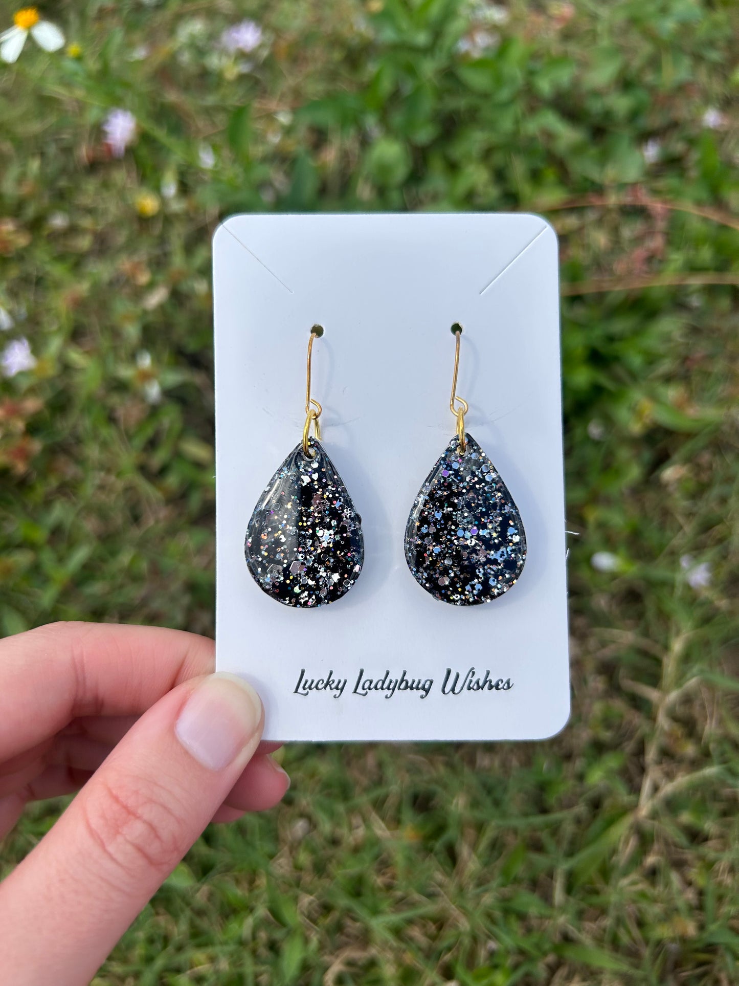 Small eclipse earrings