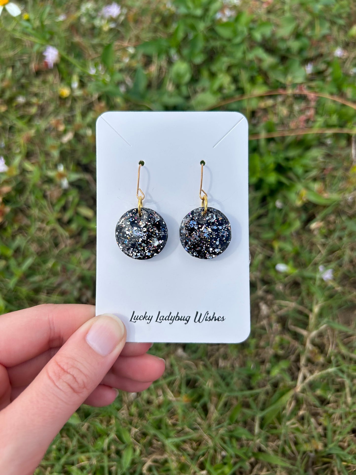 Small eclipse earrings