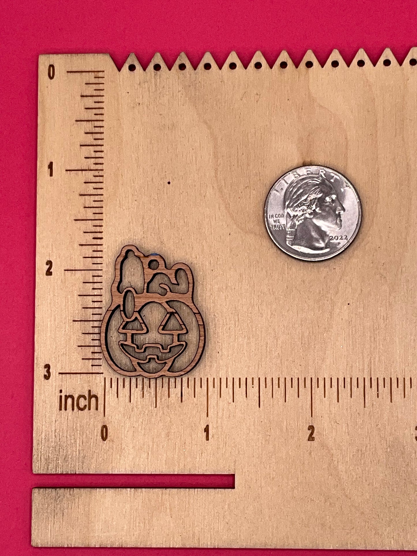 Blank Dog on Pumpkin wooden bezels
