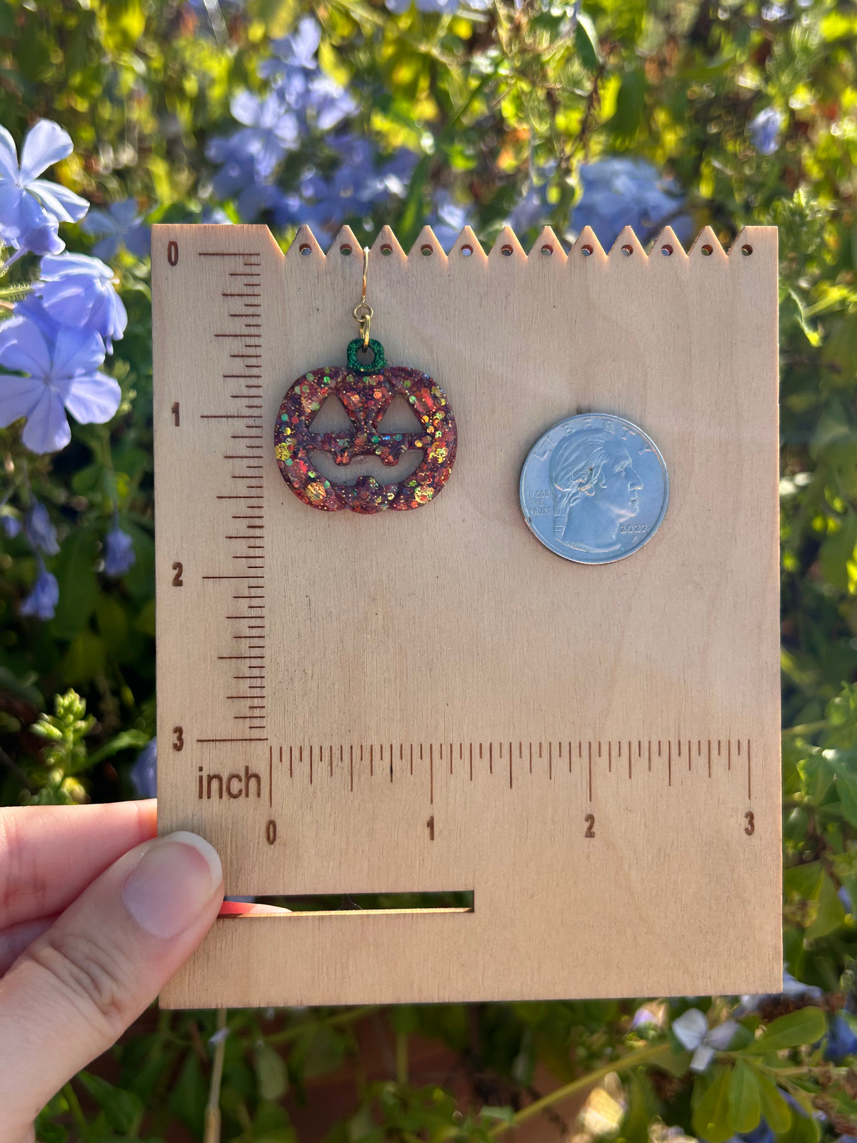 Pumpkin Jack O Lantern earrings
