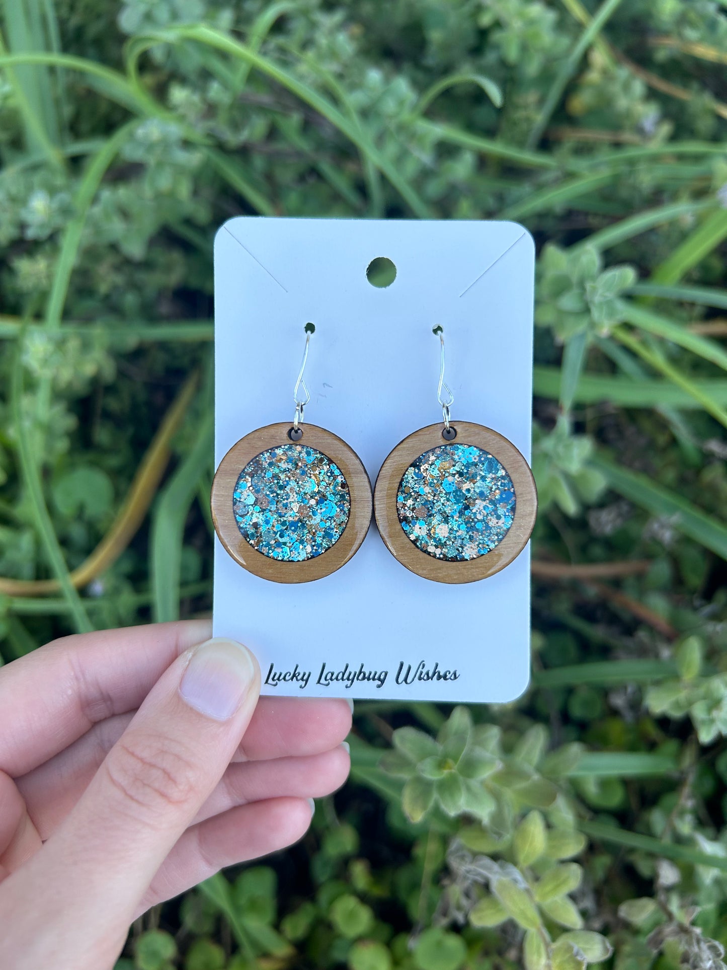 Cleo wooden earrings