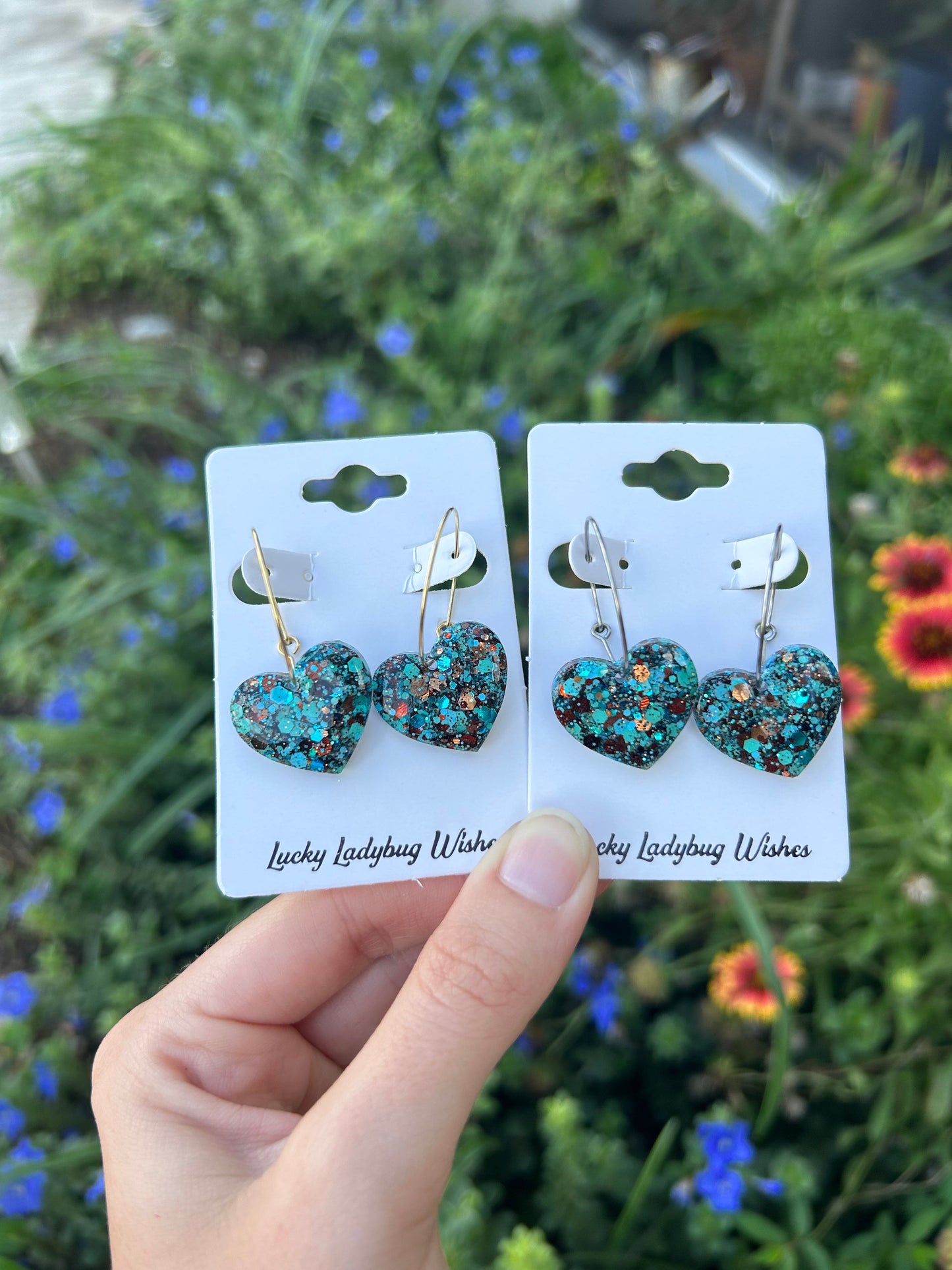Turquoise Cowgirl glitter