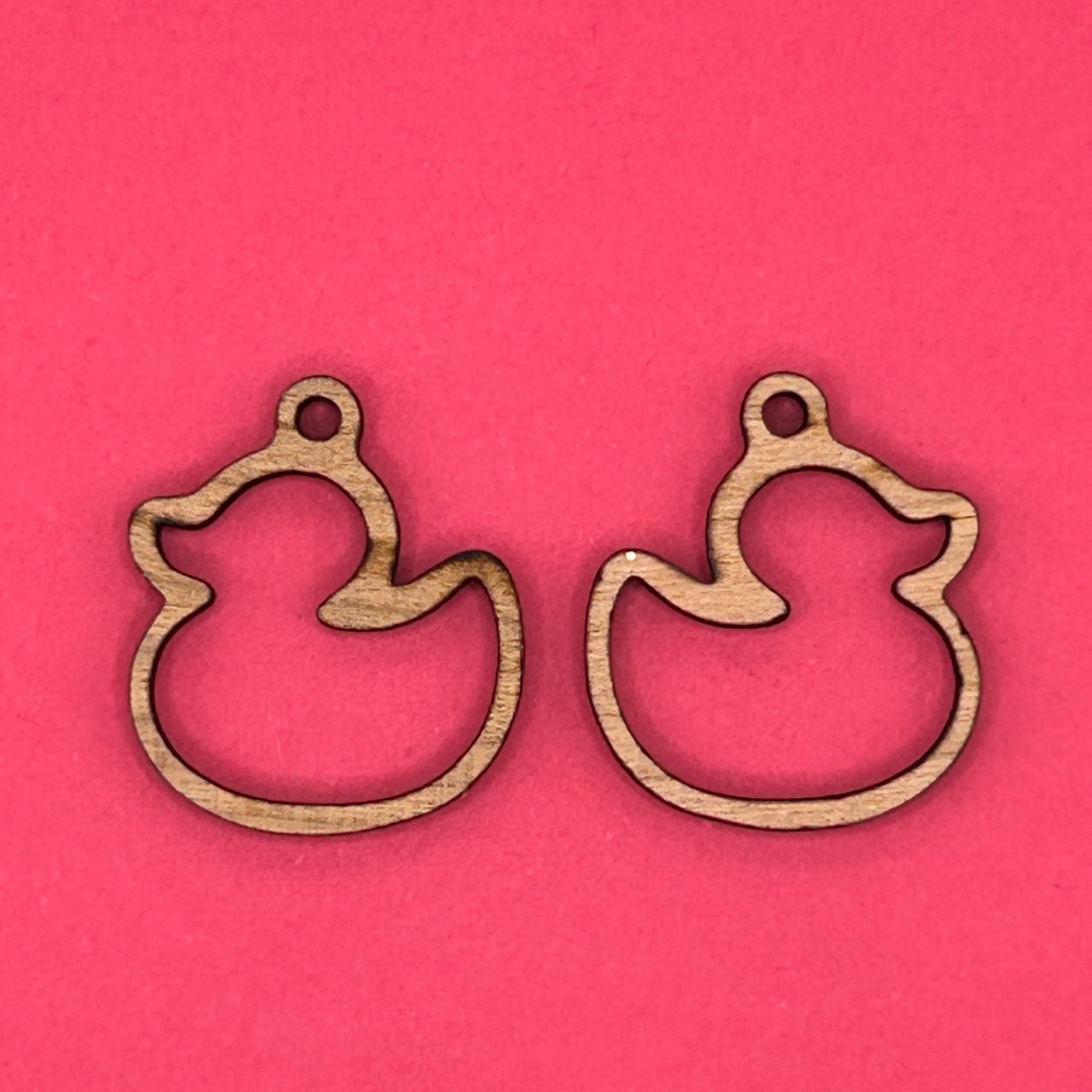 Blank rubber duck wooden bezels