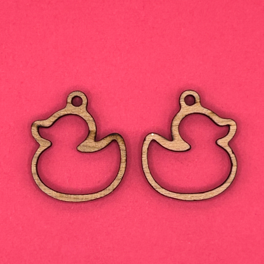 Blank rubber duck wooden bezels