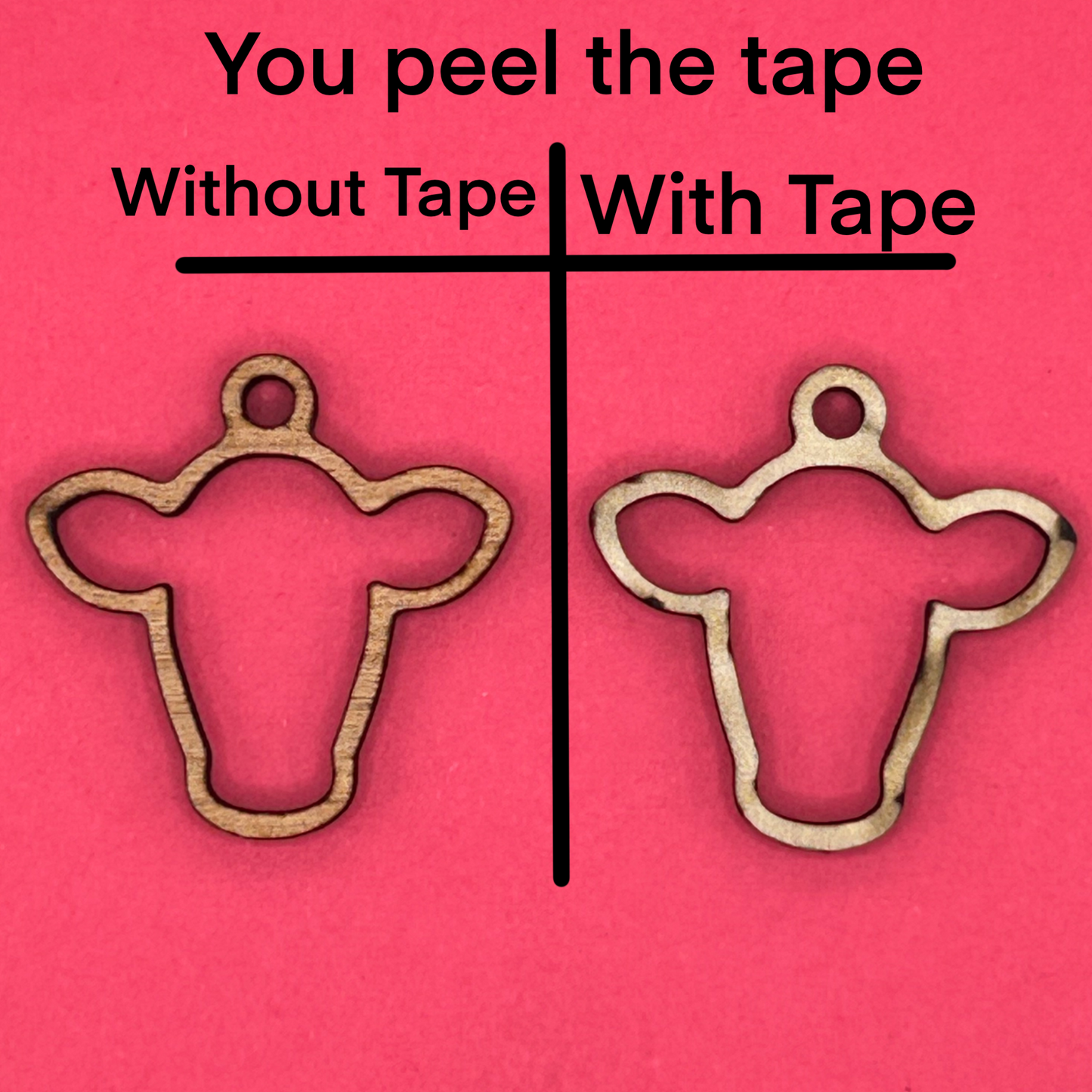 Blank Cow Head wooden bezel