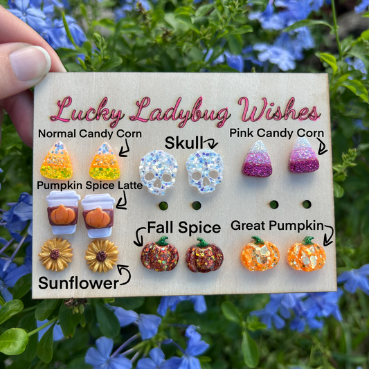 Halloween/ Fall studs