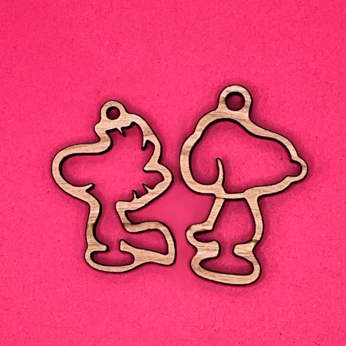 Blank Dog and Bird wooden bezels