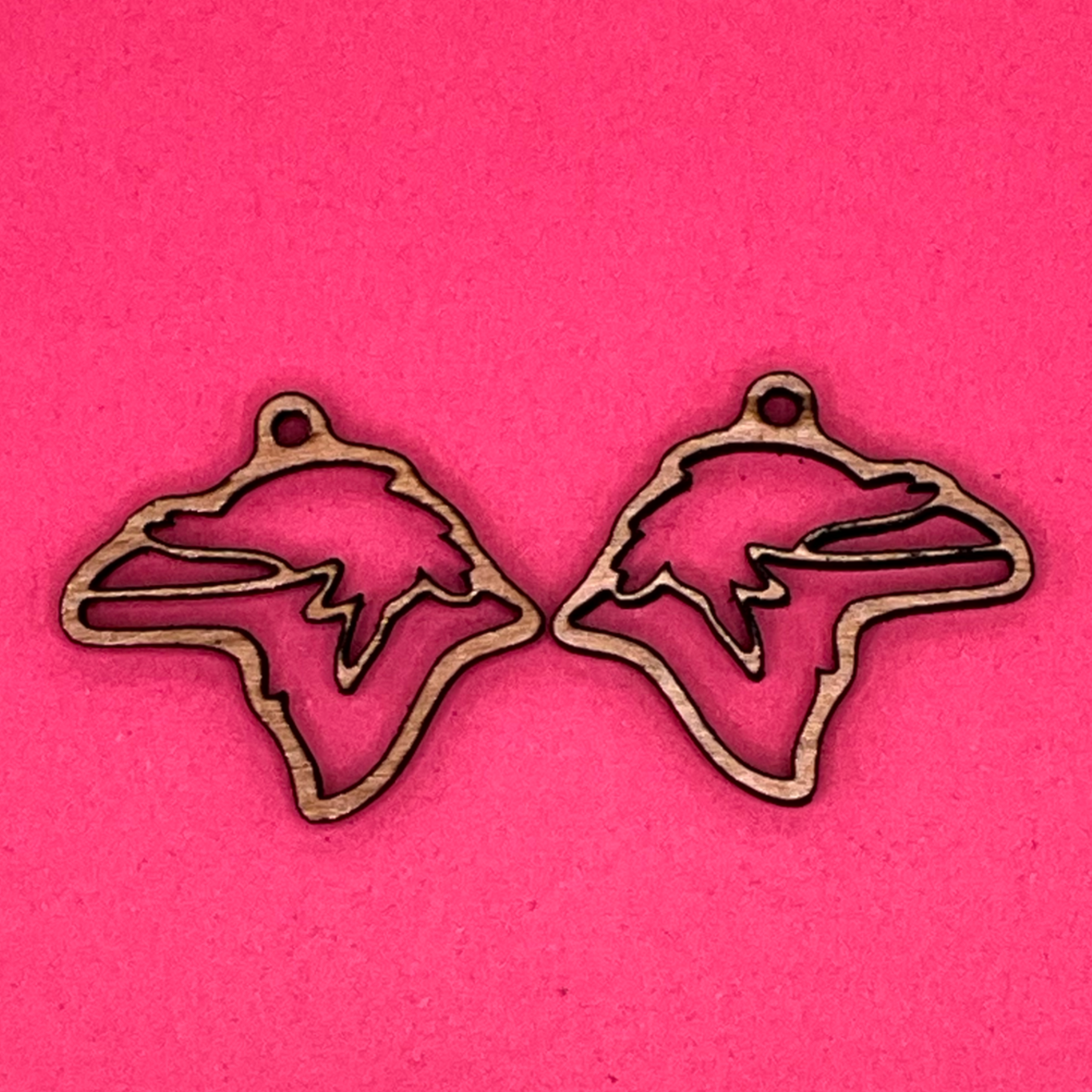 Blank Raven Mascot Custom wooden bezel