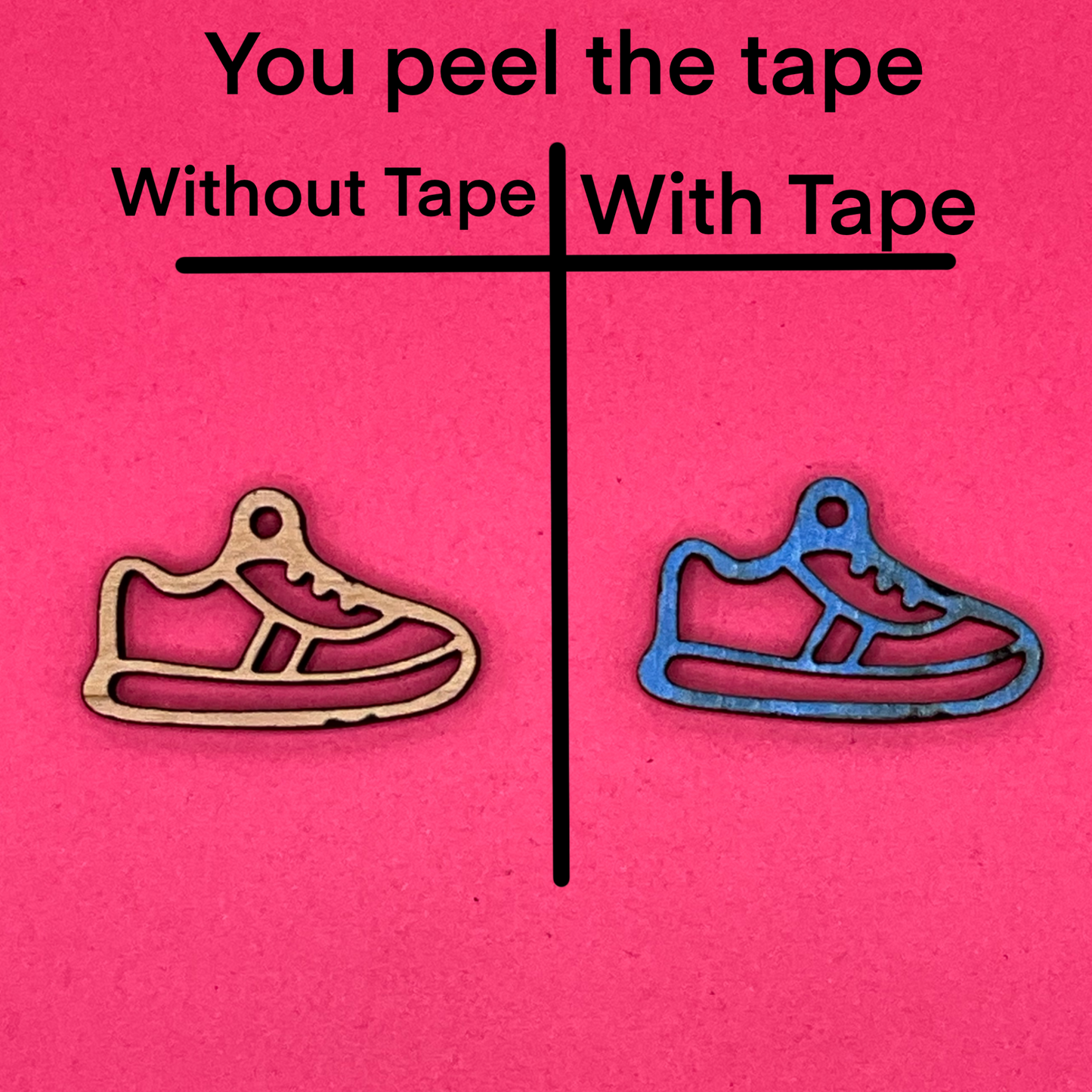 Blank Running Shoes wooden bezel