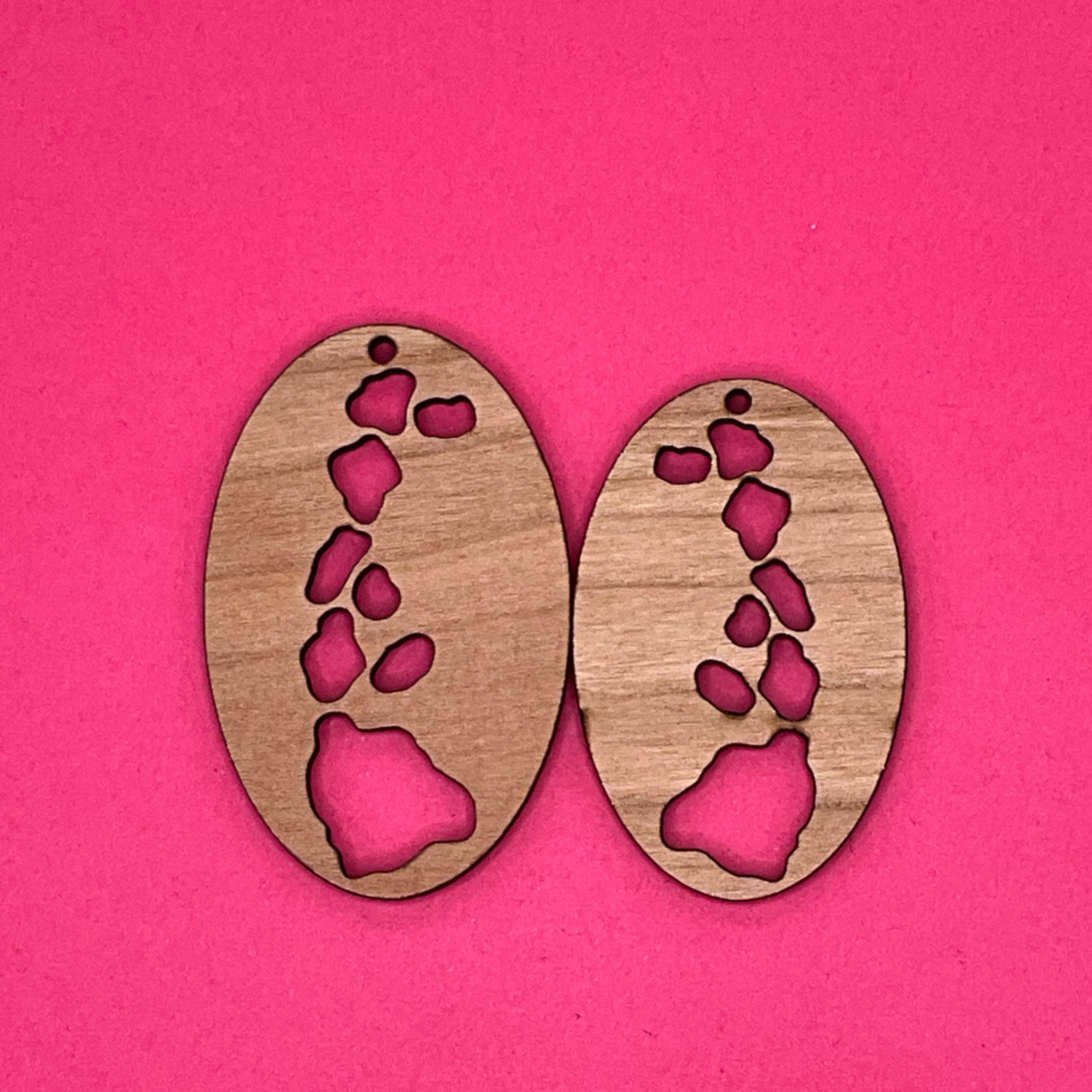 Blank Hawaii Oval wooden bezel