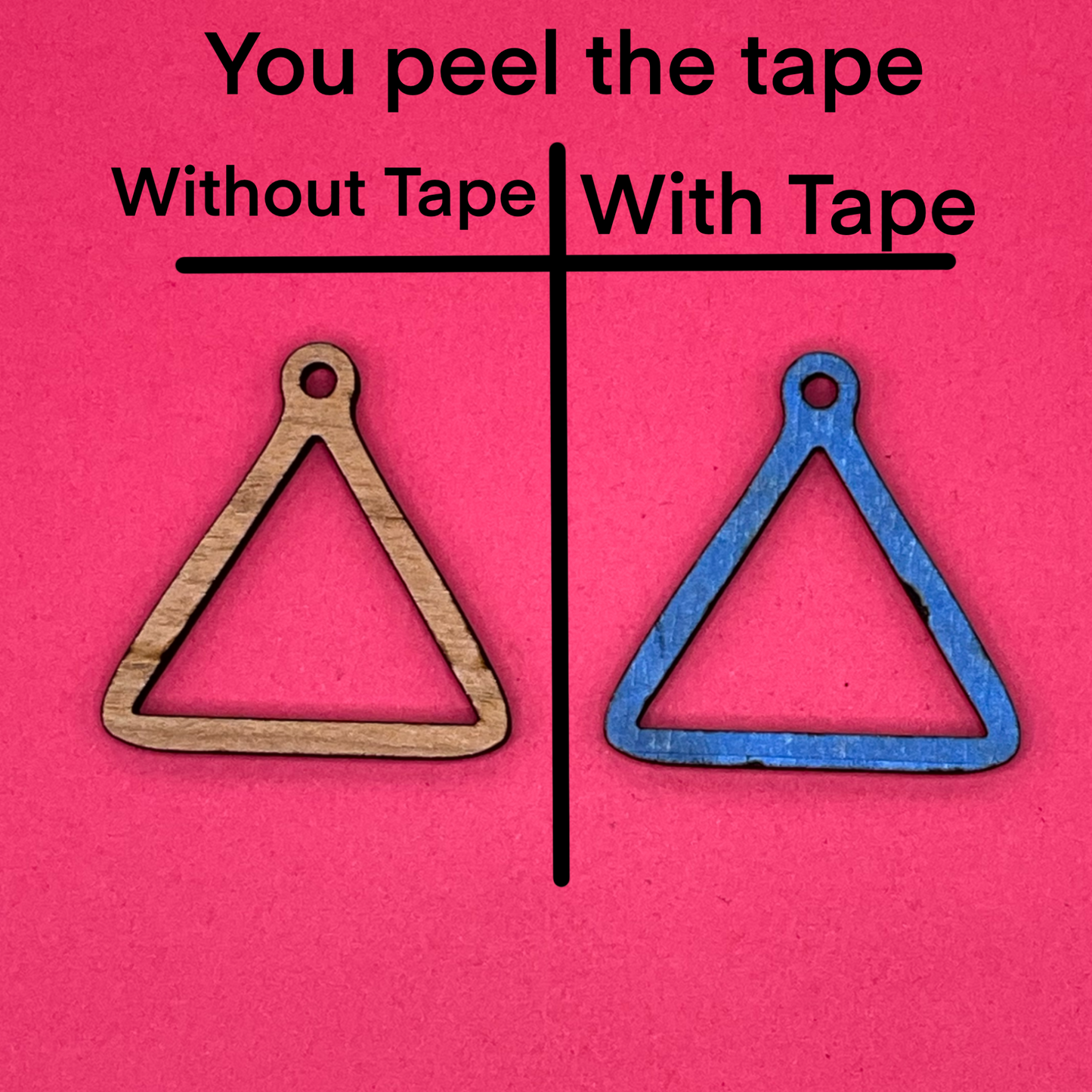 Blank Triangle wooden bezels